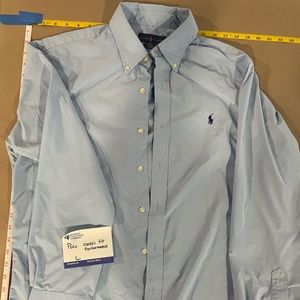 Polo Ralph Lauren Classic Fit Performance Casual Dress Shirt Long Sleeve Button